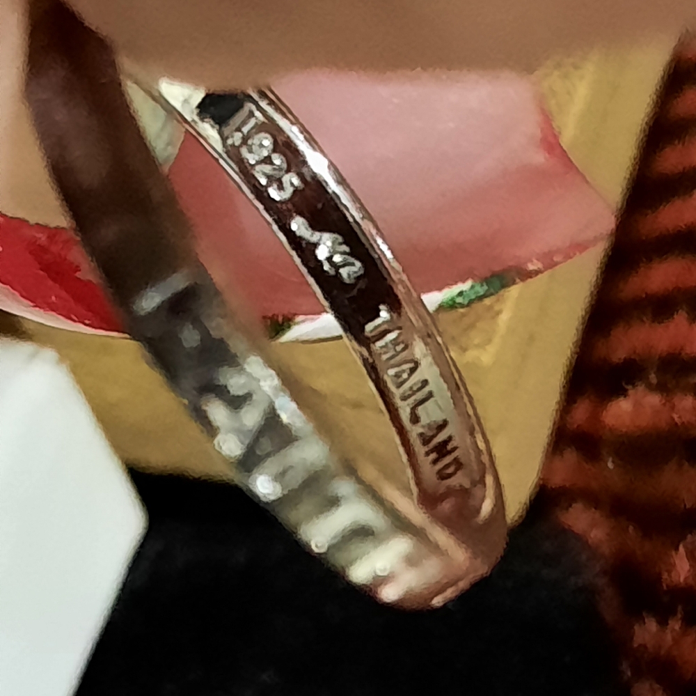 AUTHENTIC SOLID STERLING SILVER GENUINE MICHAEL ANTHONY "FAITH" RING SIZE 5 🎁
